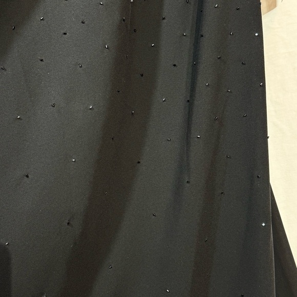 Cachet Black Beaded Evening Dress, NWT, Elegant gown, Sz 20, spaghetti strap - Picture 13 of 17